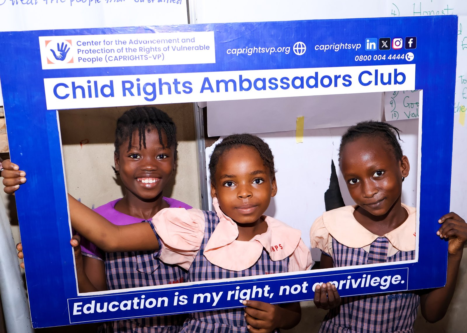 CAPRIGHTS-VP Advancing Child Rights Ambassadors Forum to Empower Student Leaders Across Lagos Schools